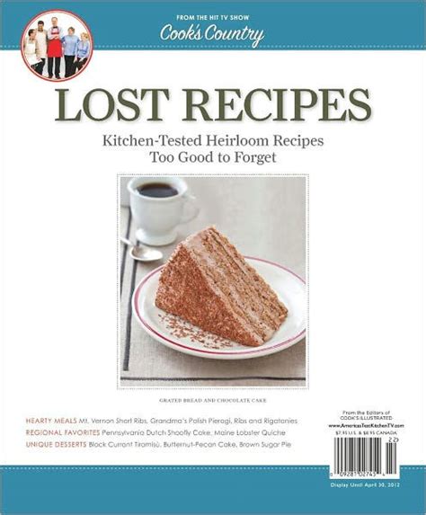 Cook's Country's Lost Recipes by America's Test Kitchen | NOOK Book (eBook) | Barnes & Noble®