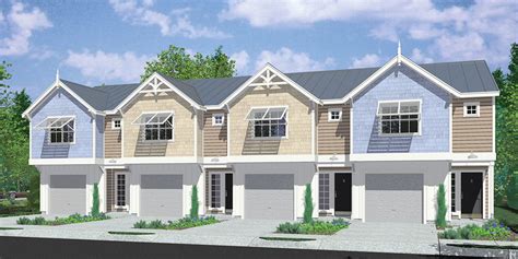 House Plans for Sale - FourPlex, 4 Plex, QuadPlex Plans | Bruinier ...