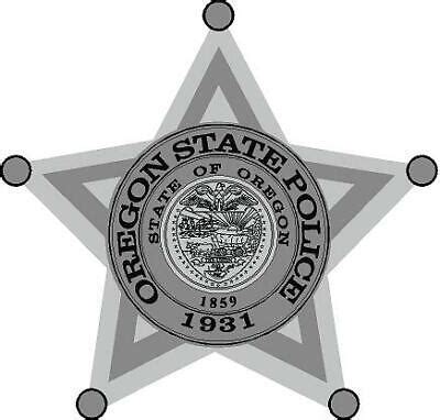 Oregon State Police Reflective Vinyl Decal Car Sticker Sheriff Trooper ...