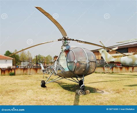 Vintage helicopter stock photo. Image of chopper, destruction - 5871658