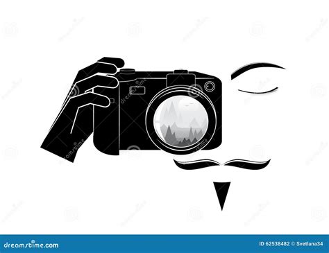 Logo photographer. stock vector. Illustration of individual - 62538482