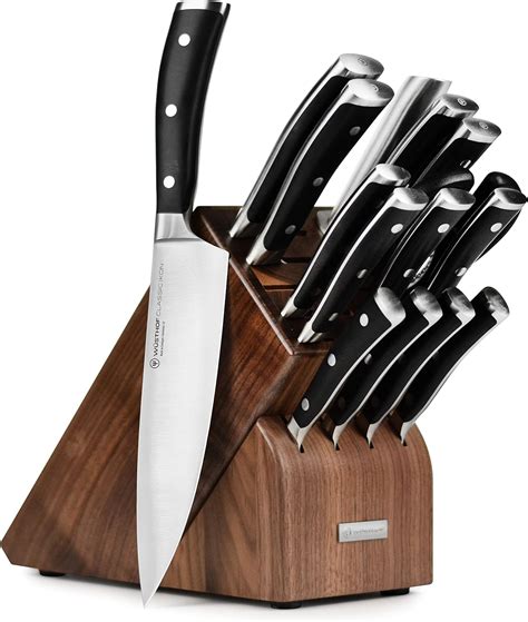 Amazon.com: Wusthof Classic Ikon 16 Piece Knife Set with Walnut Block: Home & Kitchen