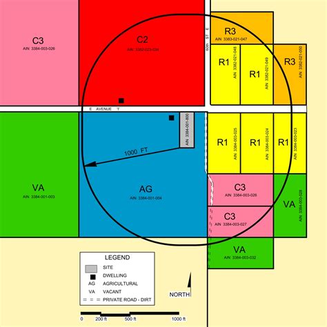 Land Use Map • CITY RADIUS MAPS