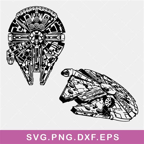 Star Wars Millennium Falcon Bundle Svg, Millennium Falcon S - Inspire Uplift