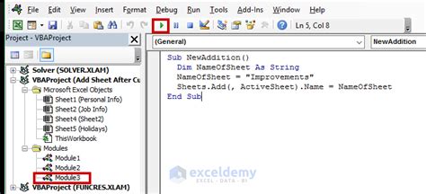 How to Add Sheet After Current One with Excel VBA (3 Variants)