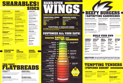 Take Out: Buffalo Wild Wings Take Out Menu