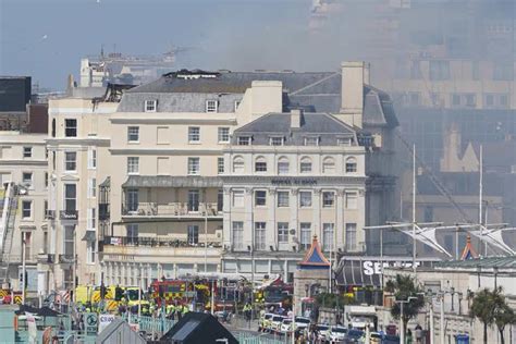 Firefighters continue to tackle Brighton hotel blaze amid ‘difficult ...