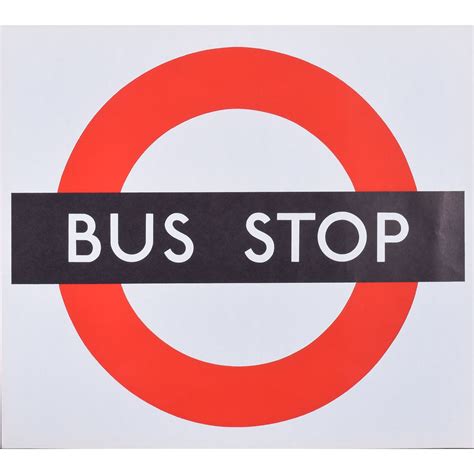 London Transport Bus Stop Poster - Manning Fine Art