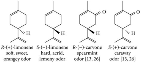 The structures of the enantiomer pairs of limonene and | Open-i