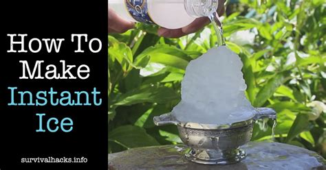 How To Make Instant Ice - Off-Grid