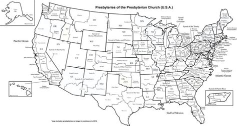 PC(USA) Presbytery Map