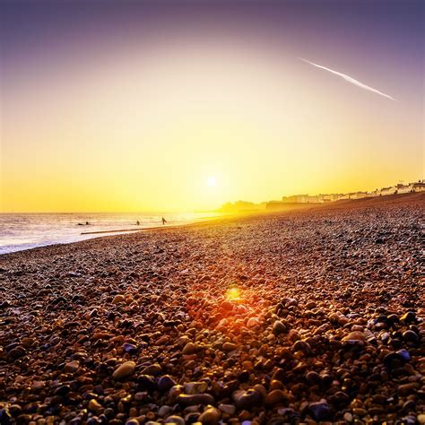 Brighton Beach Sunset iPad Air Wallpapers Free Download