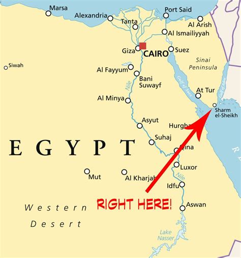 Map Of Sharm El Sheikh - Map Of The World