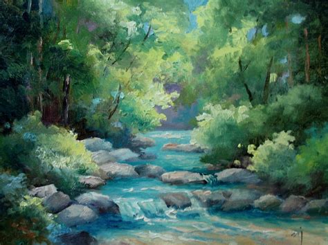 Pin by Cristina Bagnarello on Land | Painting, Water painting, Landscape art