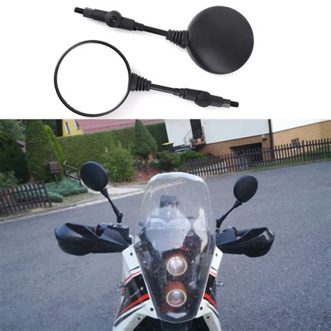 Aliexpress.com : Buy 10mm Universal Rear View Mirror Motorcycle Black Folding Side Mirrors For ...