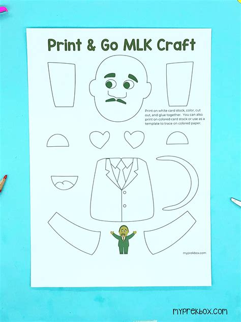 Martin Luther King Jr. Craft for Preschoolers - Worksheets Library