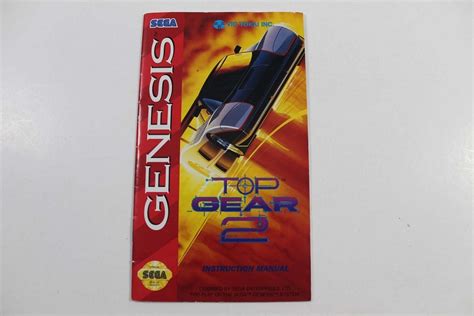 Manual - Top Gear 2 - Sega Genesis-GEN_TOP_GEAR_2_M