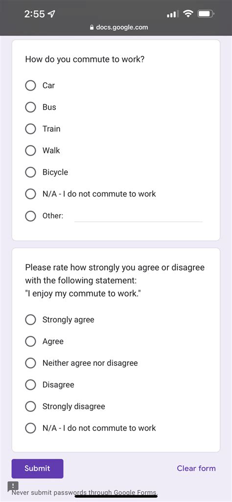 Survey Examples