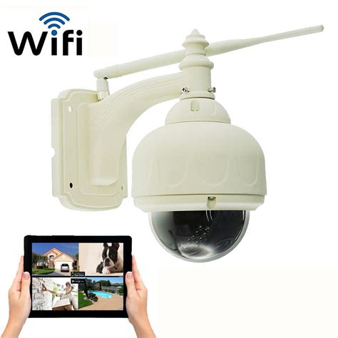 Coolcam Wireless Outdoor HD 720p Wi-Fi Pan and Tilt Standard Surveillance Camera with Night ...