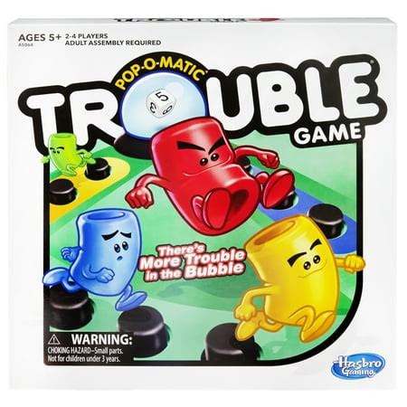 Trouble Board Game for Kids Ages 5 and Up 2-4 Players - Walmart.com