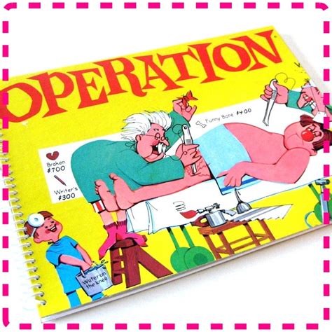 OPERATION BOARD GAME Original Recycled / Upcycled Retro