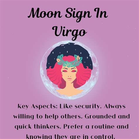 Moon Sign In Virgo | Virgo moon sign, Moon sign meaning, Virgo moon