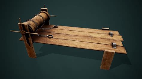 3D model Medieval dungeon torture devices - Stocks - Rack PBR Low poly VR / AR / low-poly | CGTrader