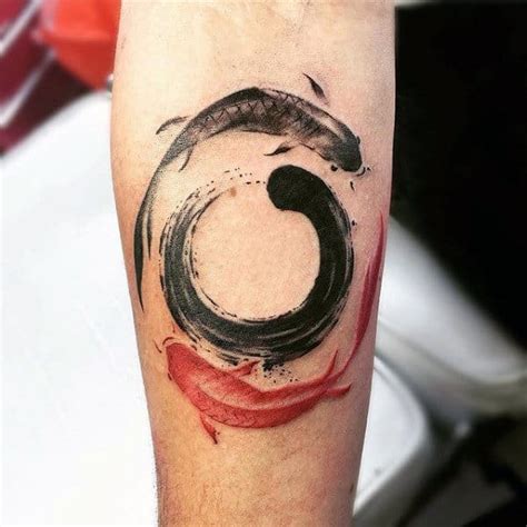 60 Enso Tattoo Designs For Men - Zen Japanese Ink Ideas