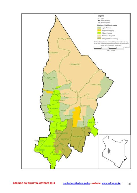 Kenya: Baringo Livelihood Zones (as of August 2013) - Kenya | ReliefWeb