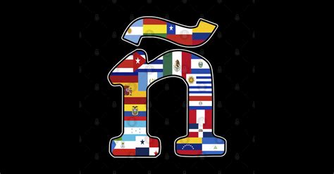 Letter eñe Spanish-speaking countries - Spanish Pride - Sticker | TeePublic