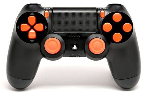 BLACK/Orange Ps4 Rapid Fire Custom Modded Controller 40 Mods | Advanced warfare, Video game ...