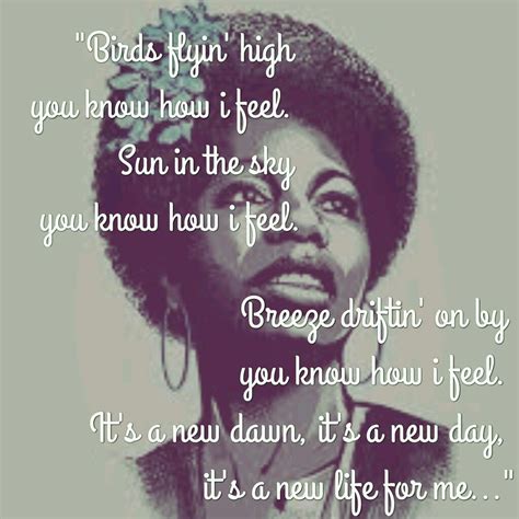 I'm Feeling Good. Nina Simone. The High Priestess of Soul! How I Feel ...