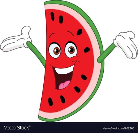 Watermelon Cartoon - Twin Fruit