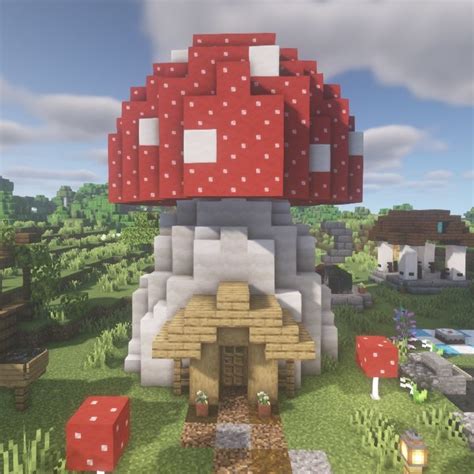 Minecraft Mushroom Buildings