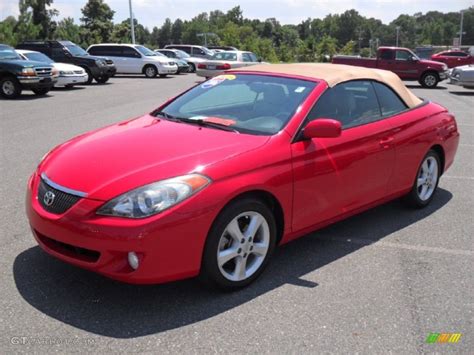 2006 Absolutely Red Toyota Solara SLE V6 Convertible #52971976 | GTCarLot.com - Car Color Galleries