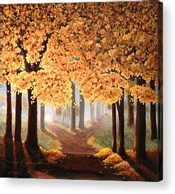 Two Roads Diverged In A Yellow Wood Painting at PaintingValley.com | Explore collection of Two ...