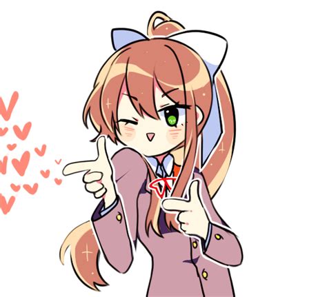 Finger guns of love 💚 | Doki Doki LIterature club! / 두근두근 문예부!