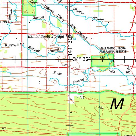 Mildura SI54 - 11 Map by Geoscience Australia | Avenza Maps