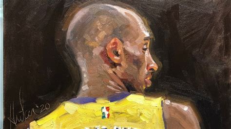Kobe Bryant painting - YouTube