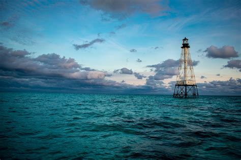 Sunset at Alligator Reef Lighthouse - Florida Keys | Smithsonian Photo ...