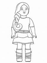 American Girl Doll coloring Pages sketch template