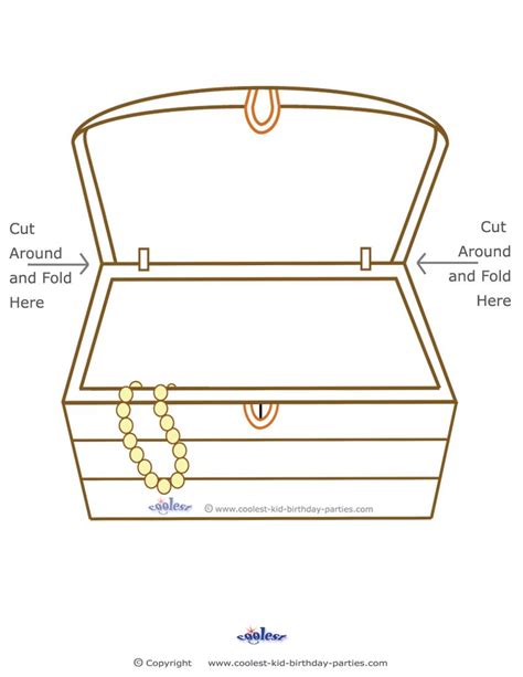 Blank Printable Treasure Chest | Treasure chest craft, Pirate printables, Sunday school crafts