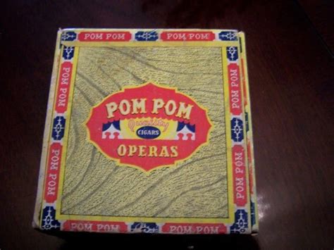 Items similar to Vintage Pom Pom Cigar Box c. 1950 on Etsy