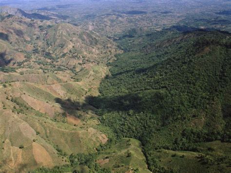 Border between Haiti and the Dominican Republic. Haiti contains little ...