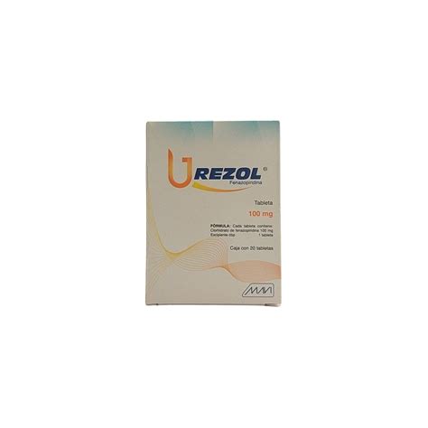 UREZOL (FENAZOPIRIDINA) 20 TABS 100MG - MEXIPHARMACY - PHARMACY ONLINE IN MEXICO OF BRAND NAME ...