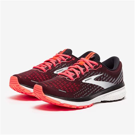 Brooks Womens Ghost 13 - Black/Ebony/Coral - Womens Shoes | Pro:Direct ...