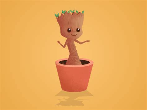 Guardians Of The Galaxy Baby Groot Gif