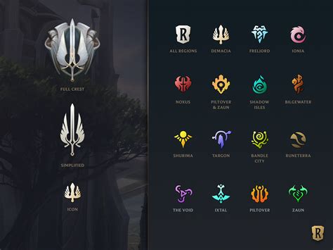 Legends of Runeterra Region Icons by Tom for Riot Games on Dribbble