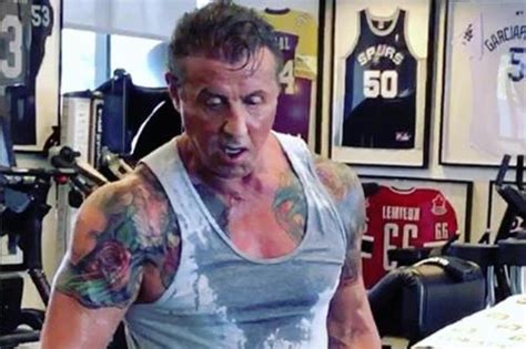 Sylvester Stallone gets ripped for Rambo