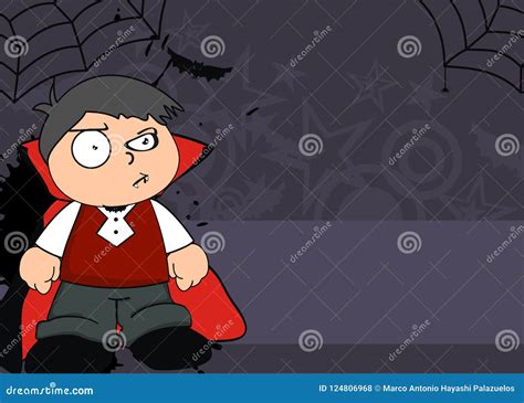 Funny Dracula Cartoon Standing With Smiling Stock Illustration ...